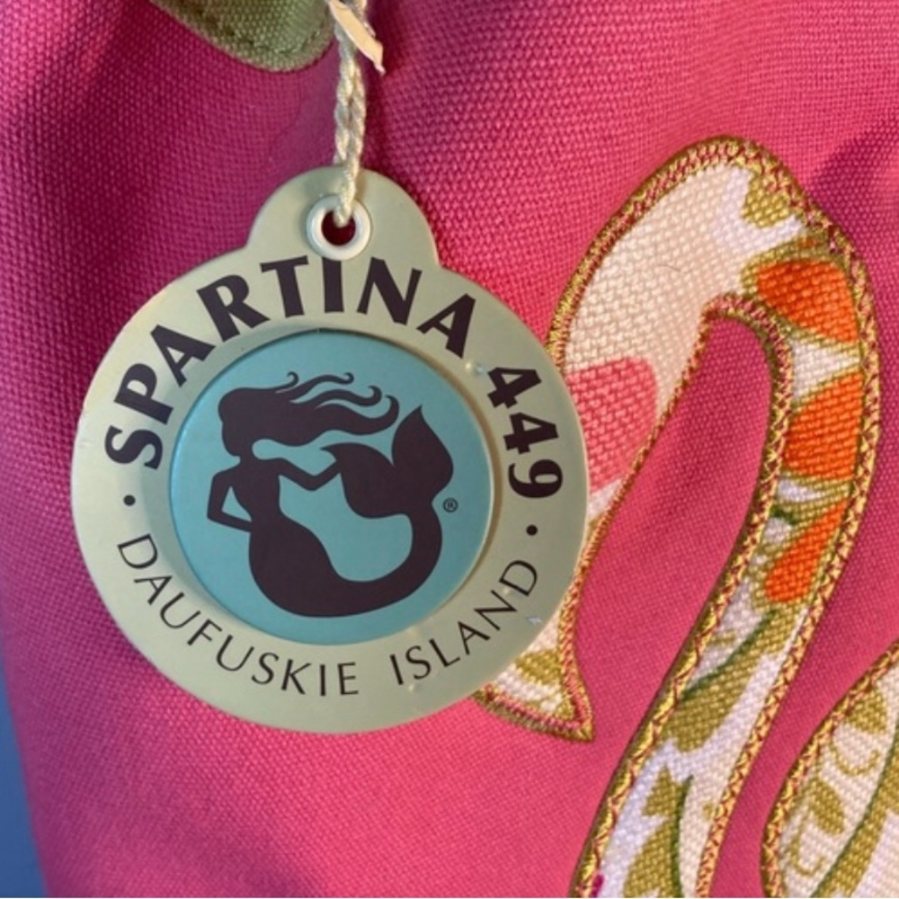 NWT Spartina 449 Pink Flamingo Tote Backpack Bag Pink Beach Vacation. 
Gorgeous - Picture 6 of 6